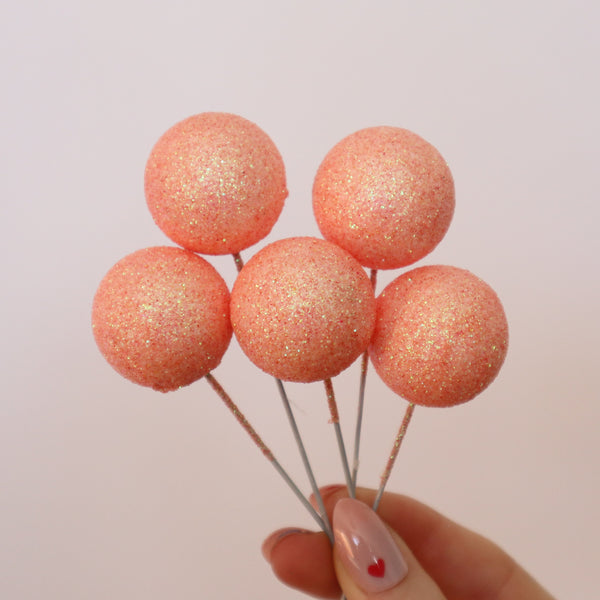 Cake Topper Balls 2.5cm (pack of 5)