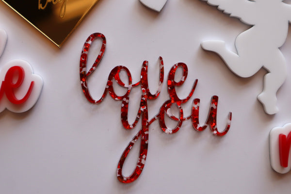 Love You Cupcake Topper