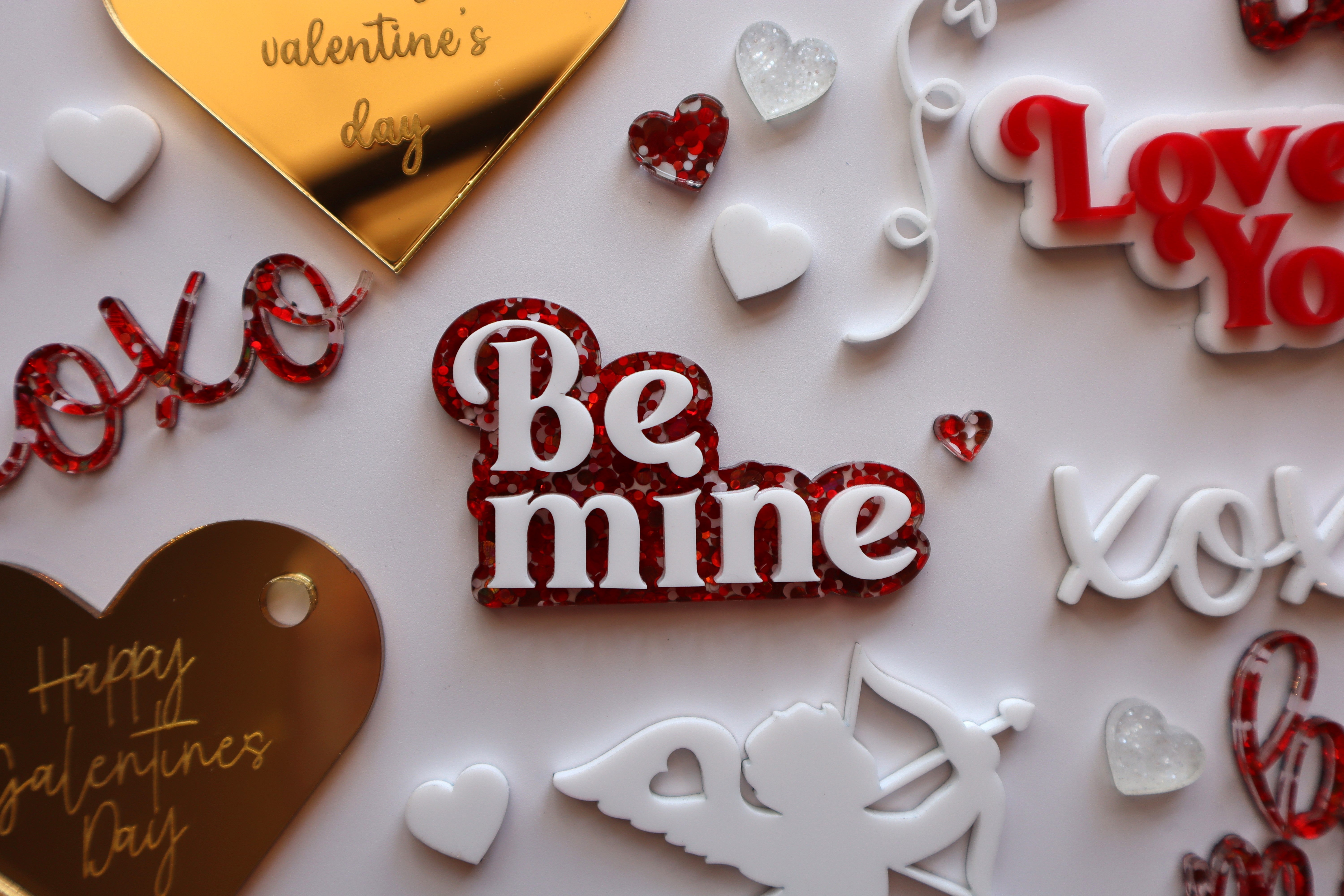 Be Mine Layered Cupcake Topper