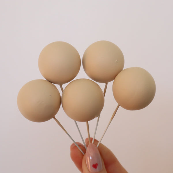 Cake Topper Balls 3cm (pack of 5)