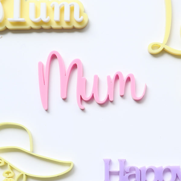 Mother's Day Cupcake Topper - Mum