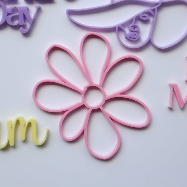 Mother's Day Cupcake Topper - Flower