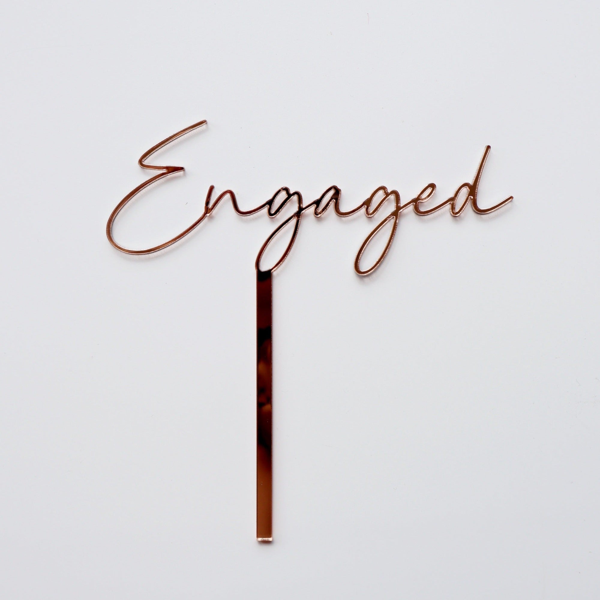 Engaged Cake Topper