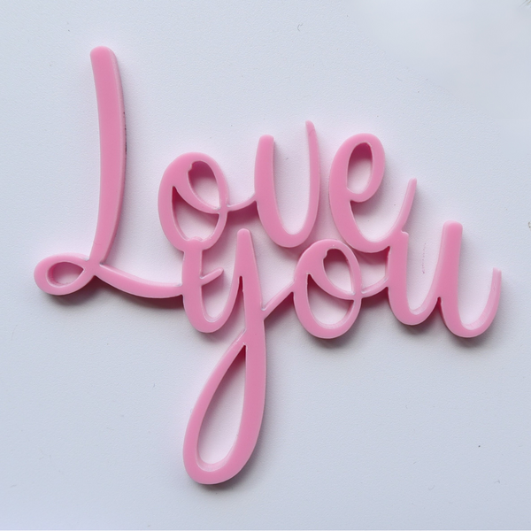 Love You Cupcake Topper