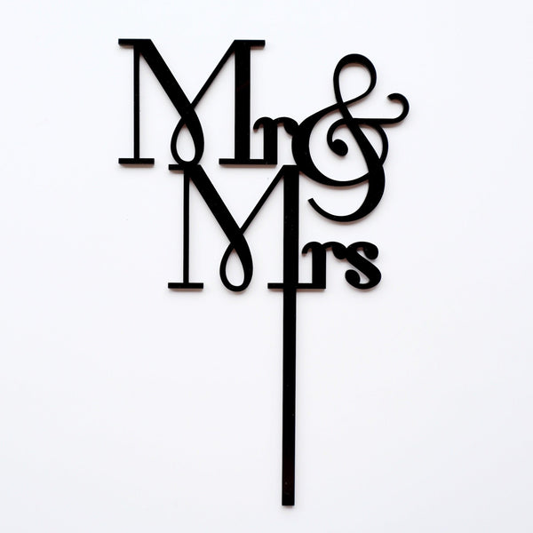 Mr & Mrs Cake Topper